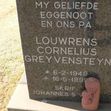 GREYVENSTEYN Louwrens Cornelius 1949-1999