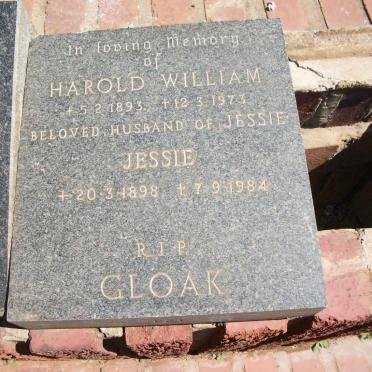GLOCK Harold William 1893-1973 &amp; Jessie 1898-1984