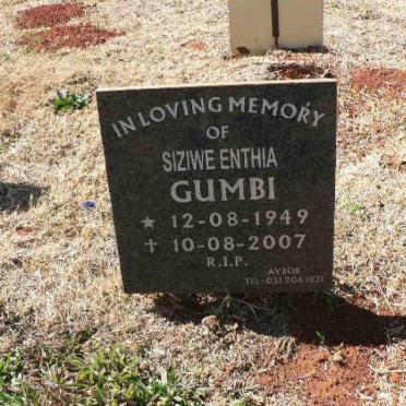 GUMBI Siziwe Enthia 1949-2007