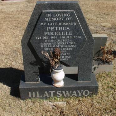 HLATSWAYO Petrus Pikelele 1954-2006