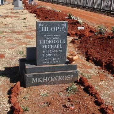 HLOPE Thokozile Michael 1923-2006