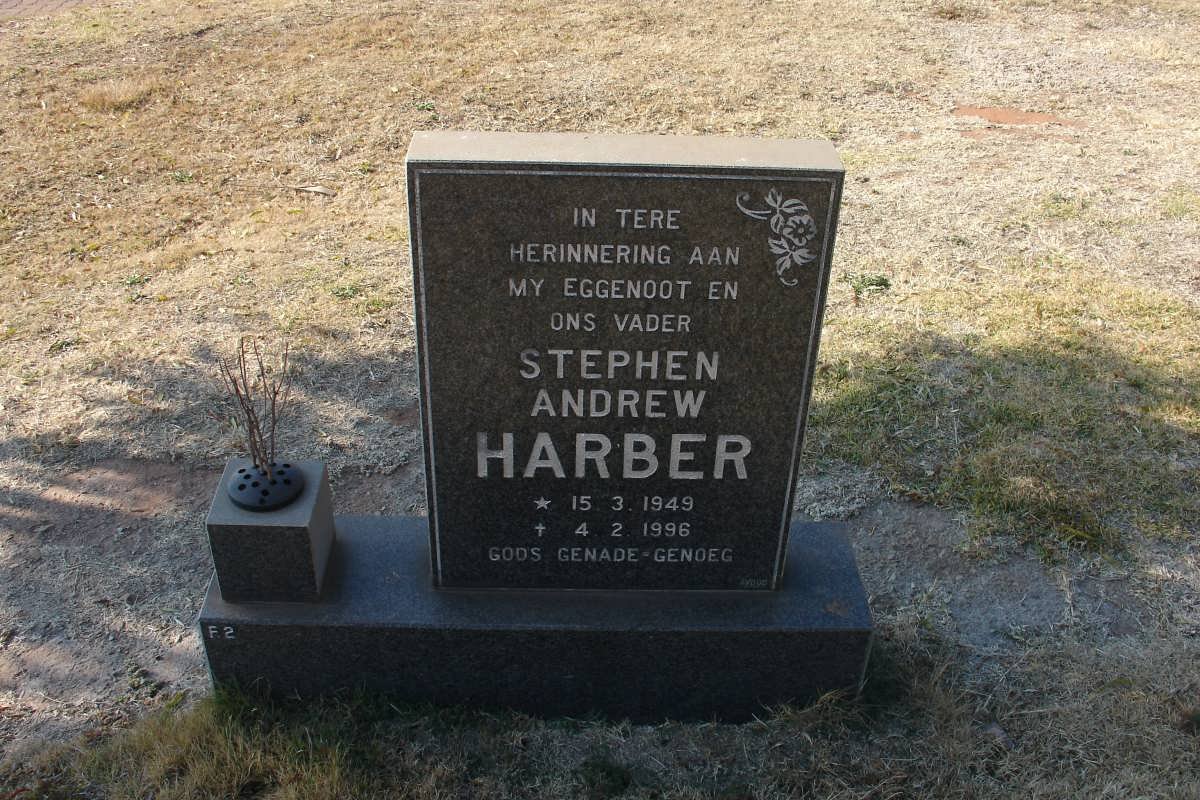 HARBER Stephen Andrew 1949-1996