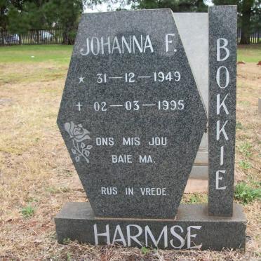 HARMSE Johanna F. 1949-1995