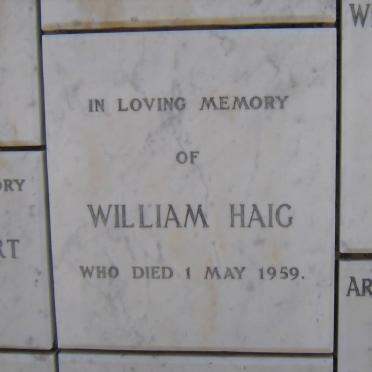 HAIG William -1959