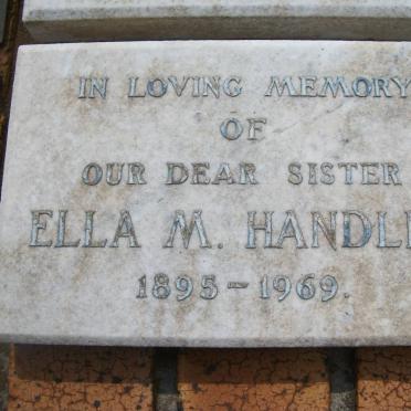 HANDLEY Ella M. 1895-1969