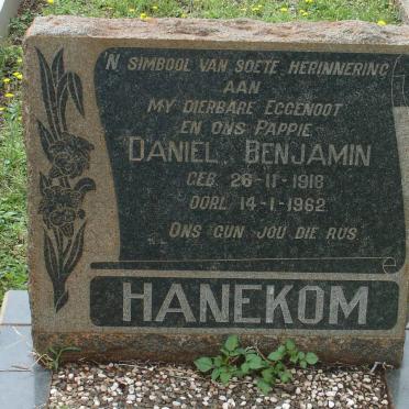 HANEKOM Daniel Benjamin 1918-1962