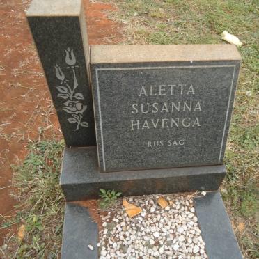 HAVENGA Aletta Susanna