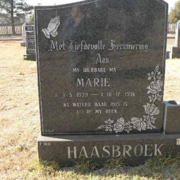 HAASBROEK Marie 1939-1996