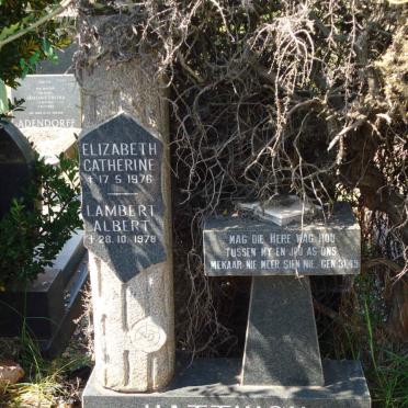 HATTINGH Lambert Albert -1978 &amp; Elizabeth Catherine -1975