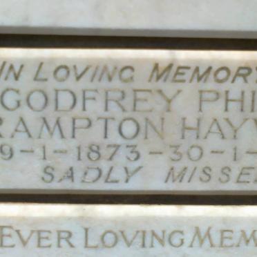 HAYWOOD Godfrey Philip Crampton 1873-1946