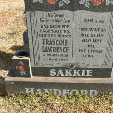 HANDFORD Francois Lawrence 1916-1999