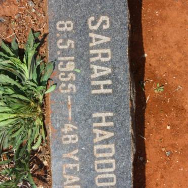 HADDON Sarah -1955