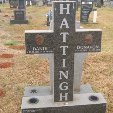 HATTINGH Danie 1992-2008 HATTINGH :: Donavon 2000-2008