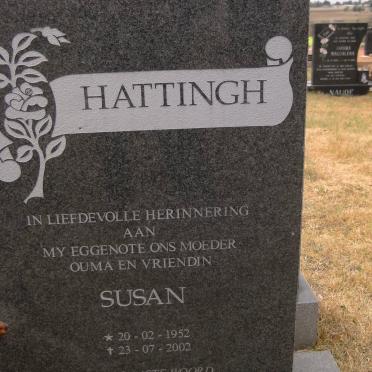 HATTINGH Susan 1952-2002