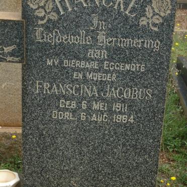 HANCKE Franscina Jacobus 1911-1964
