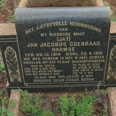 HARMSE Jan Jacobus Coenraad 1914-1941