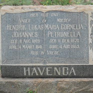 HAVENGA Hendrik Lukas Johannes 1869-1941 &amp; Maria Cornelia Petronella 1870-1953
