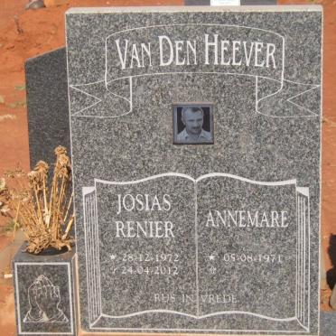 HEEVER Josias Renier, van den 1972-2012 Annemare 1971-