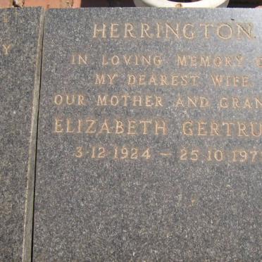 HERRINGTON Elizabeth Gertrude 1924-1971