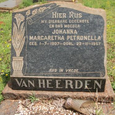 HEERDEN Johanna Margaretha Petronella, van 1907-1957