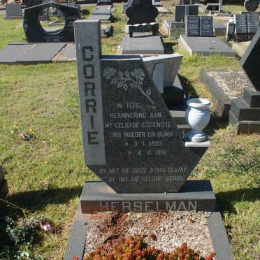 HERSELMAN Corrie 1933-1986