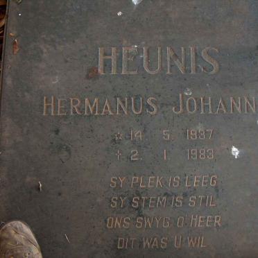 HEUNIS Hermanus Johannes 1937-1983