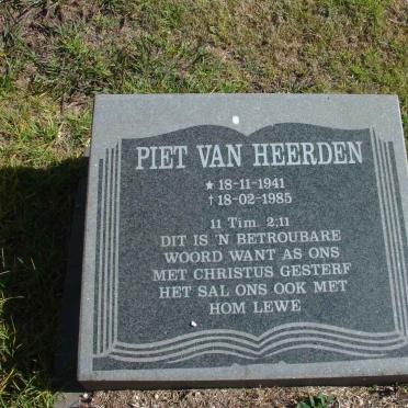 HEERDEN Piet, van 1941-1985
