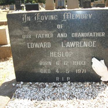 HESLOP Edward Lawrence 1903-1971