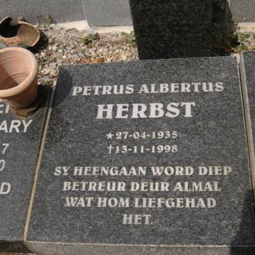 HERBST Petrus Albertus 1935-1998