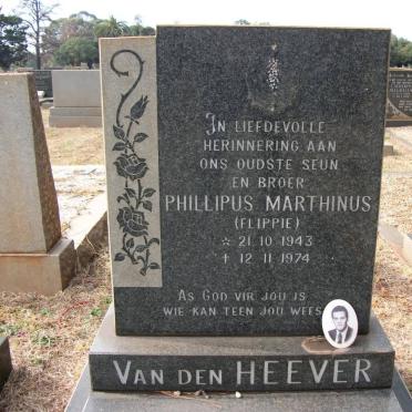 HEEVER Phillipus Marthinus, van den 1943-1974