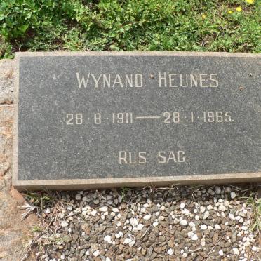 HEUNES Wynand 1911-1965