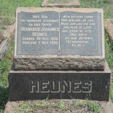 HEUNES Hermanus Johannes 1905-1950