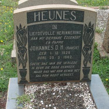 HEUNES Johannes D.H. 1929-1962