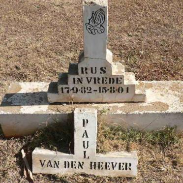HEEVER Paul, van den 1982-2001
