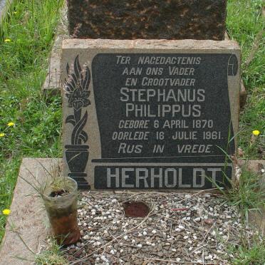 HERHOLDT Stephanus Philippus 1870-1961