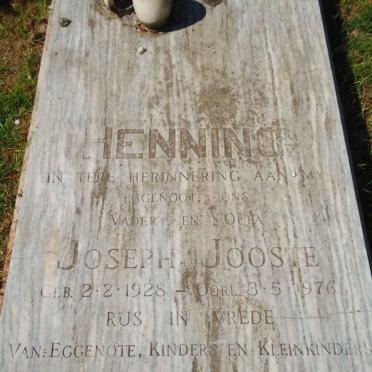 HENNING Joseph Jooste 1928-1976