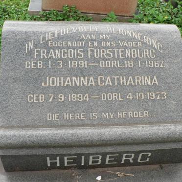 HEIBERG Francois Furstenburg 1891-1967 &amp; Johanna Catharina 1894-1973