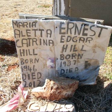 HILL Ernest Edgar 1937-2005 &amp; Maria Aletta Catrina 1946-2012