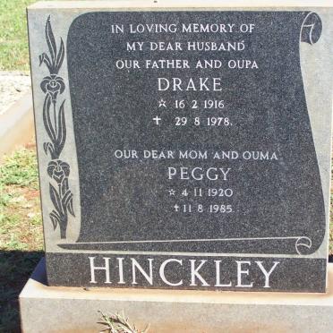 HINCKLEY Drake 1916-1978 &amp; Peggy 1920-1985