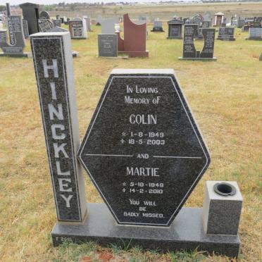 HINCKLEY Colin 1949-2003 &amp; Martie 1948-2010