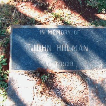 HOLMAN John -1928