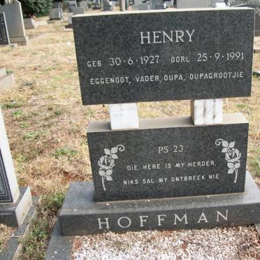 HOFFMAN Henry 1927-1991