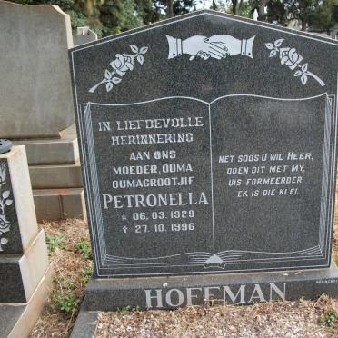 HOFFMAN Petronella 1929-1996