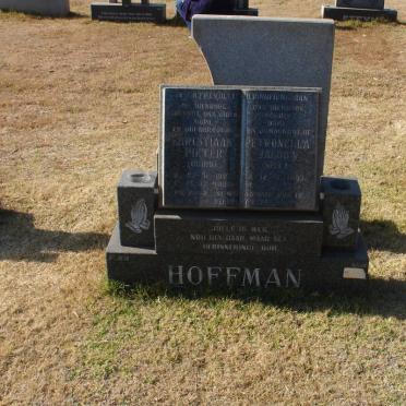 HOFFMAN Christiaan Pieter 1927-1999 &amp; Petronella Jacoba 193?-
