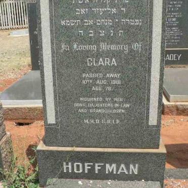 HOFFMAN Clara -1981