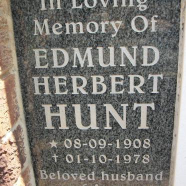 HUNT Edmund Herbert 1908-1978
