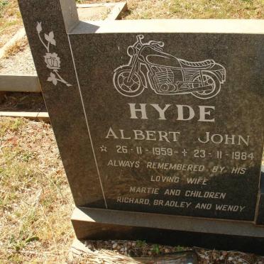 HYDE Albert John 1959-1984