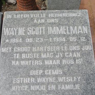 IMMELMAN Wayne Scott 1964-1994
