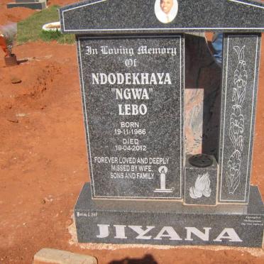 JIYANA Ndodekhaya Lebo 1966-2012