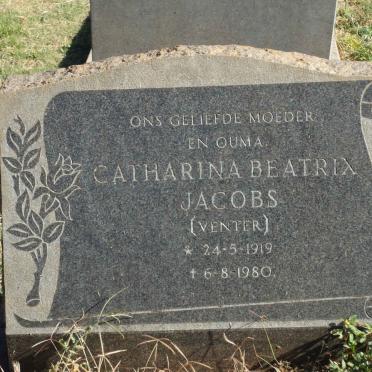 JACOBS Catharina Beatrix nee VENTER 1919-1980